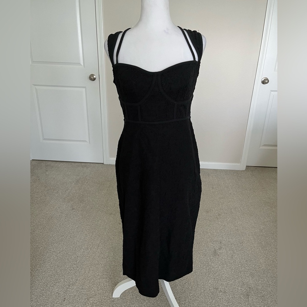 NWT Anthropologie Textured Knit Sleeveless Midi Dress Size Medium